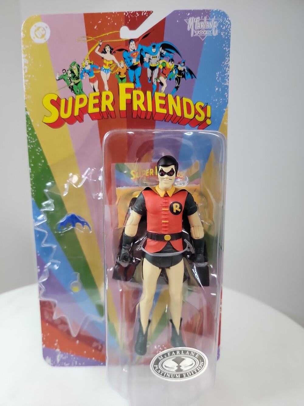 McFarlane Toys DC Retro Super Friends Evil Robin Platinum Edition Chase NEW